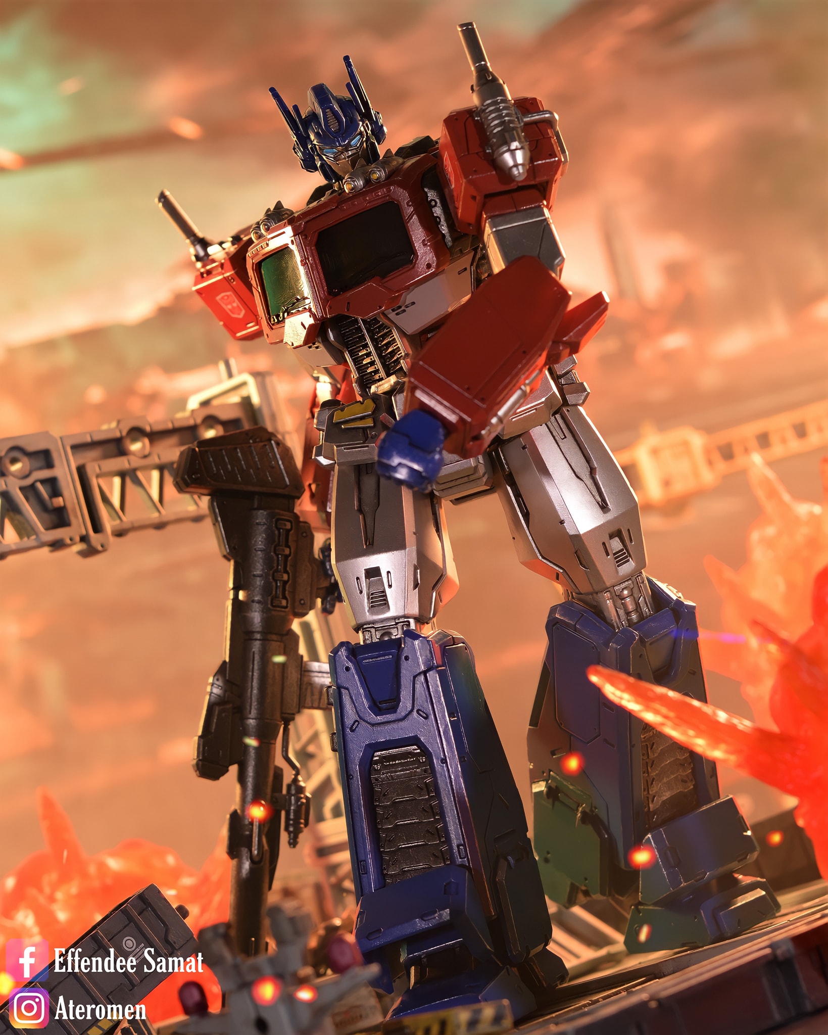 threezero Transformers MDLX G1 Optimus Prime Toy Photography by